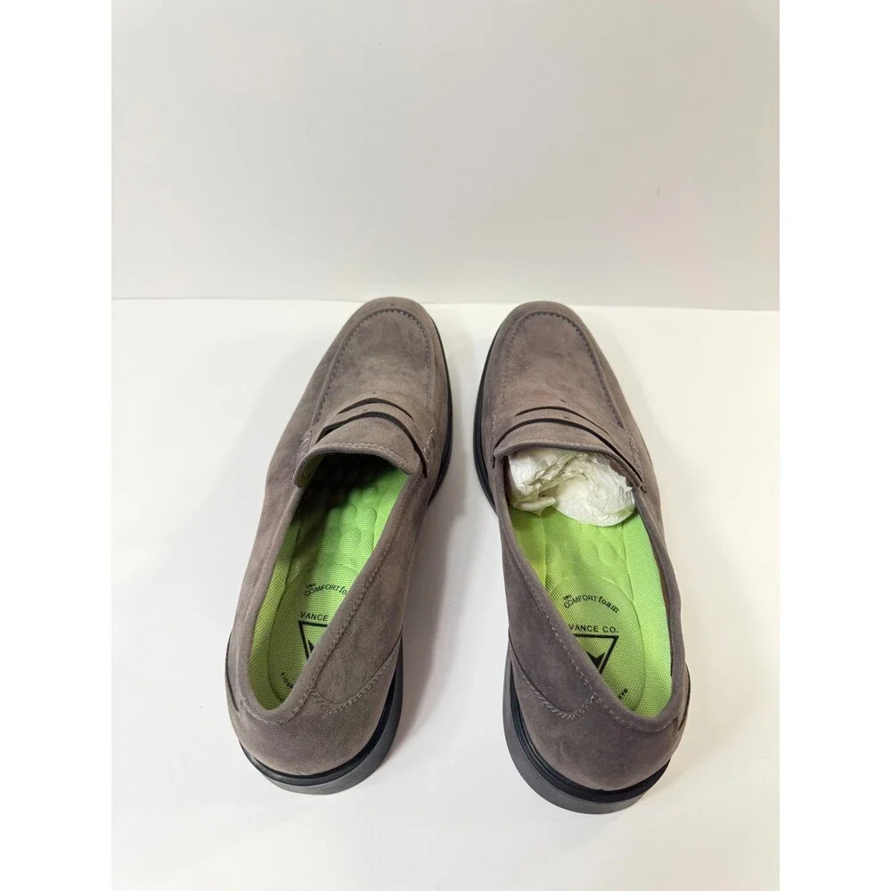 Men's Taupe Suede Penny Loafer Oxfords & Derbys